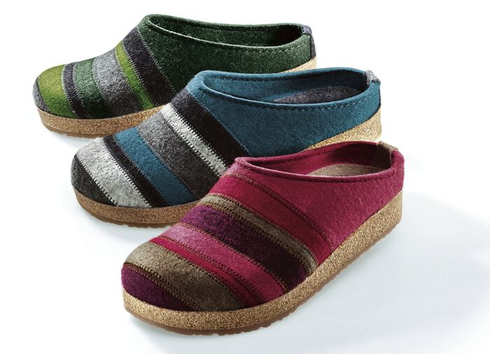 Haflinger tofflor av ullfilt, 