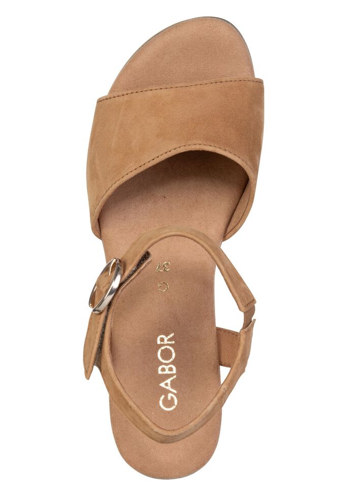 Gabor, eleganta damsandaler, vidd G, med res&aring;rband 