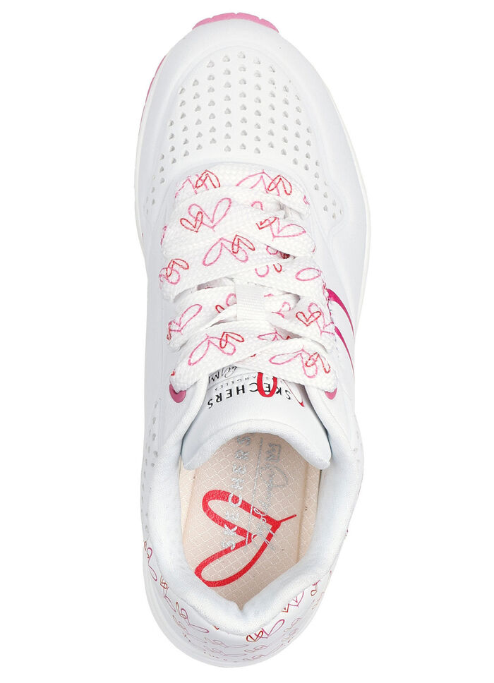 SKECHERS sneakers med snörning med sött hjärttryck, 