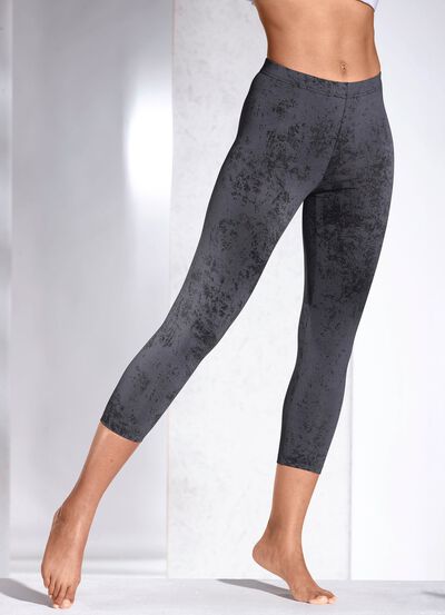 Leggings med en snygg batik-look 