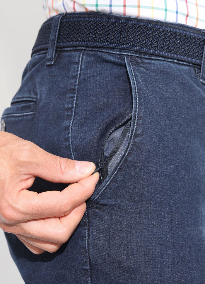 Superstretch jeans fr&aring;n "Suprax" i 4 f&auml;rger M&Ouml;RKBL&Aring;