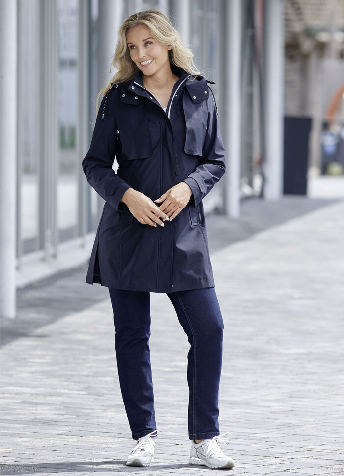 Funktionell trenchcoat med bälte, 