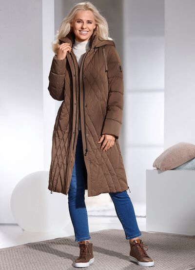 Jacka med avtagbar huva 