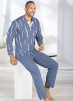Pyjamas med knappslå och öppna toppar, 