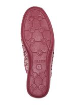 Laurina tofflor med blommiga broderier BORDEAUX