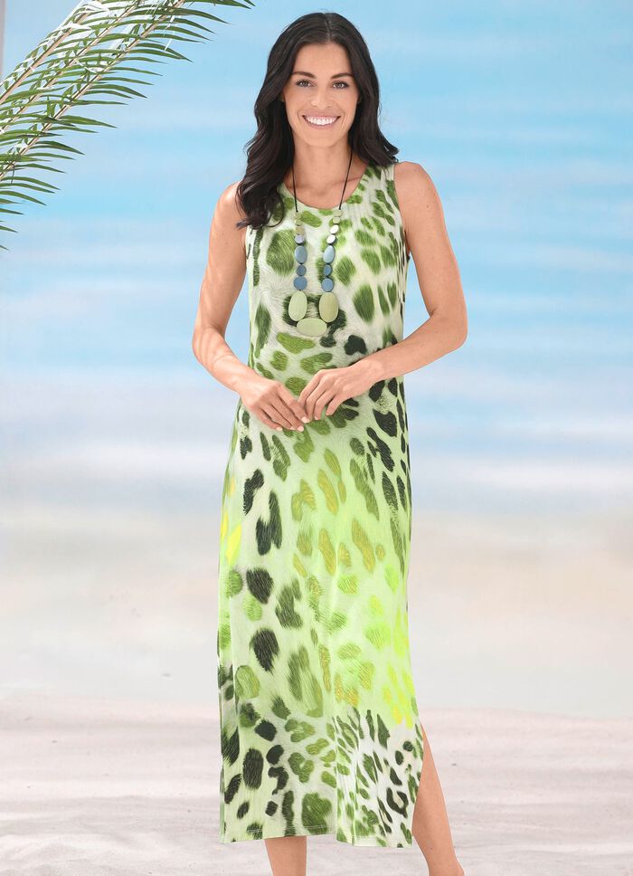 Laurina kl&auml;nning med helt&auml;ckande tryck, &auml;rml&ouml;s 