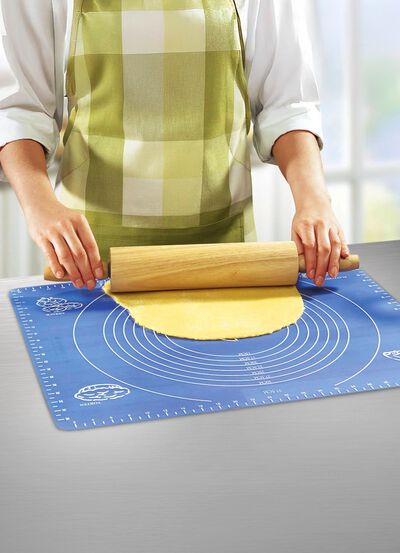 Utrullbar utrullningsbar matta med m&auml;tskala 