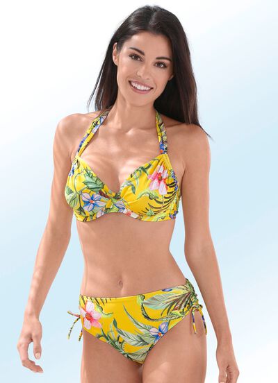 Bikini med bygel, trosor kan rynkas i sidorna 