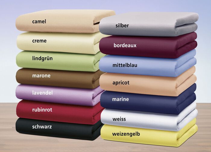 Ingjutet lakan i fin jersey med elastan BORDEAUX