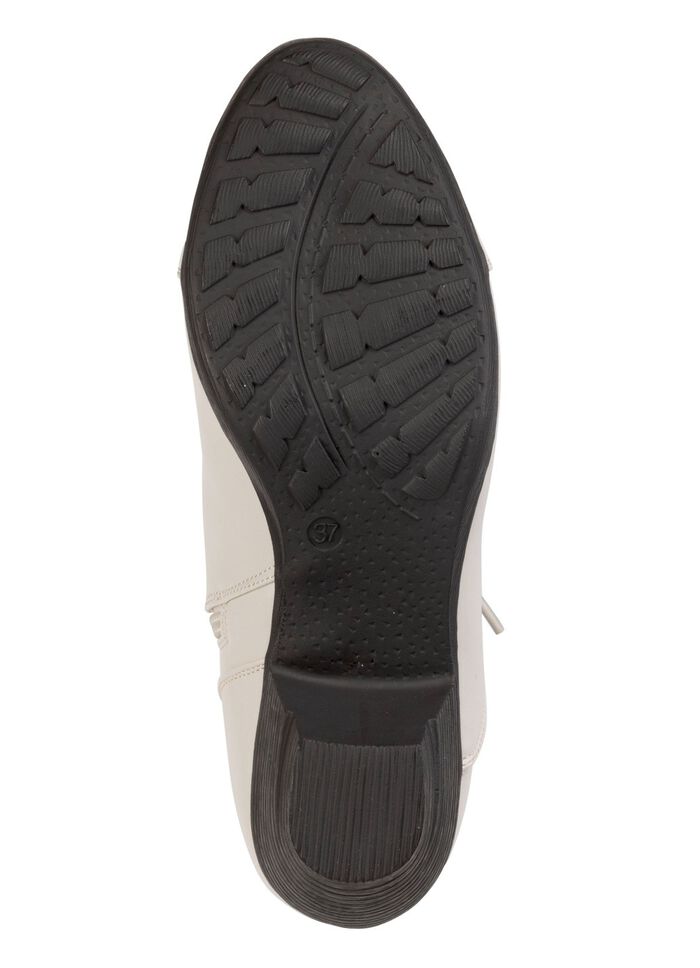 Andrea Conti, moderiktiga damst&ouml;vlar, vinterskor, med dragkedja ECRU