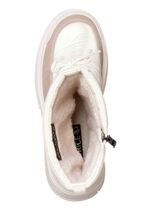 Caprice-st&ouml;vlar med skimrande textilmaterial P&Auml;RLVIT TAUPE