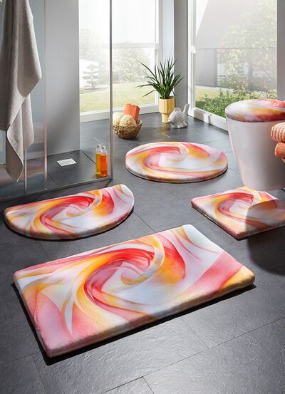 Fantastiskt mjuka badmattor med tryck 