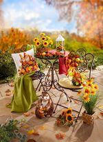 H&ouml;stligt kuddfodral i sammetslook 