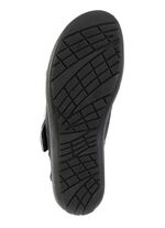 ELENA EDEN sandal av nubuckl&auml;der med skimrande pr&auml;glade kant 