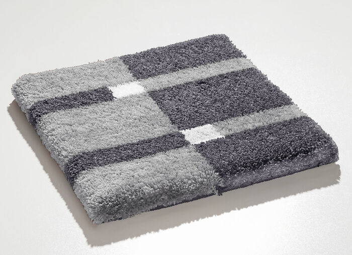 Halvcirkelformad matta SILVERGRÅ