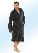 Morgonrock f&ouml;r m&auml;n och kvinnor SVART