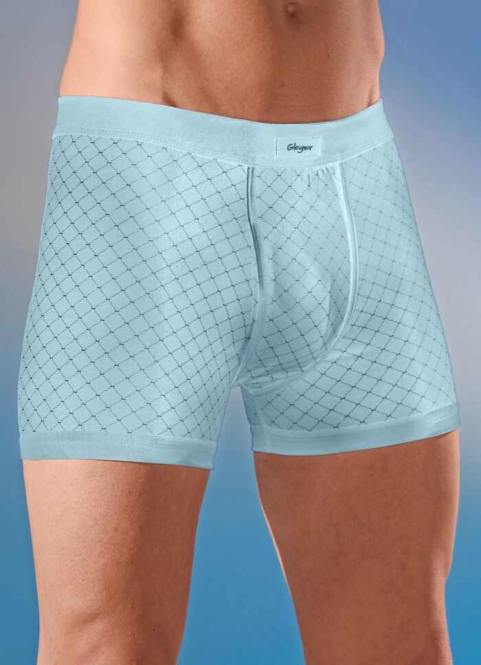 Fyrapack kalsonger av fin jersey med gylf 