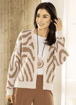 Cardigan i jacquarddesign, 