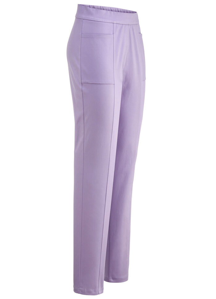 Byxor med quiltade sömmar LAVENDEL