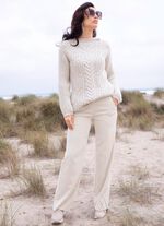 Manchesterbyxor med trendiga vida ben 