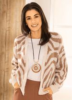 Cardigan i jacquarddesign 