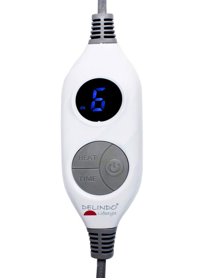 XXL elektrisk filt i lammskinnslook 