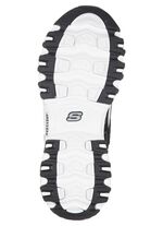 SKECHERS, sportiga damsneakers, med uttagbar fotb&auml;dd SVARTVITT