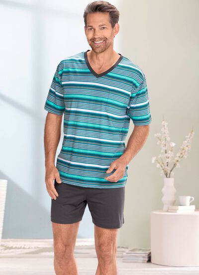 Shorts med V-ringning 