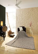 sovfilt med velourkant BEIGE-BRAUN