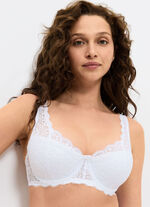 Triumph Amourette bygel-bh med elastisk spets VIT