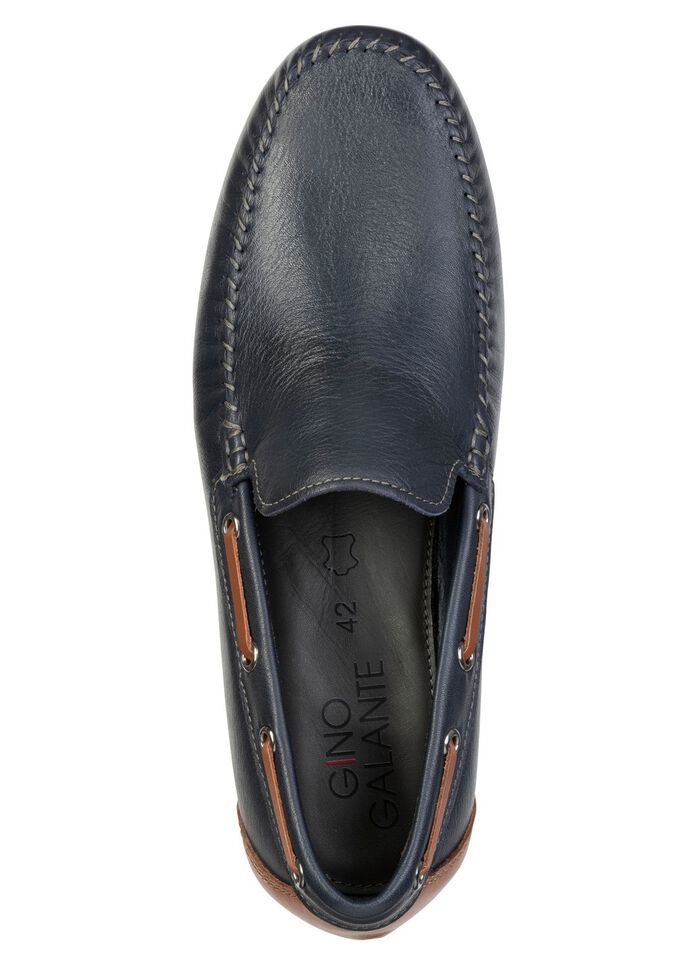 GINO GALANTE, klassiska herrtofflor, med l&auml;derinl&auml;gg 