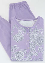Pyjamas, långärmad med knappslå LILAC FÄRG
