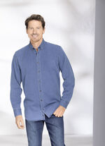 Skjorta med button-down krage JEANSBLAU