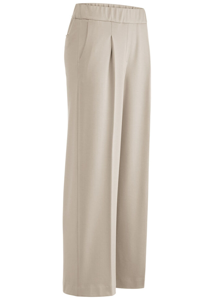 Ankellånga vida byxor BEIGE