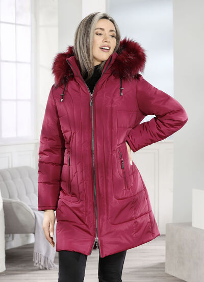 Kort kappa med 2-vägs dragkedja  Kort kappa med 2-vägs dragkedja