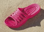 Badtofflor med massagefotbädd FUCHSIA