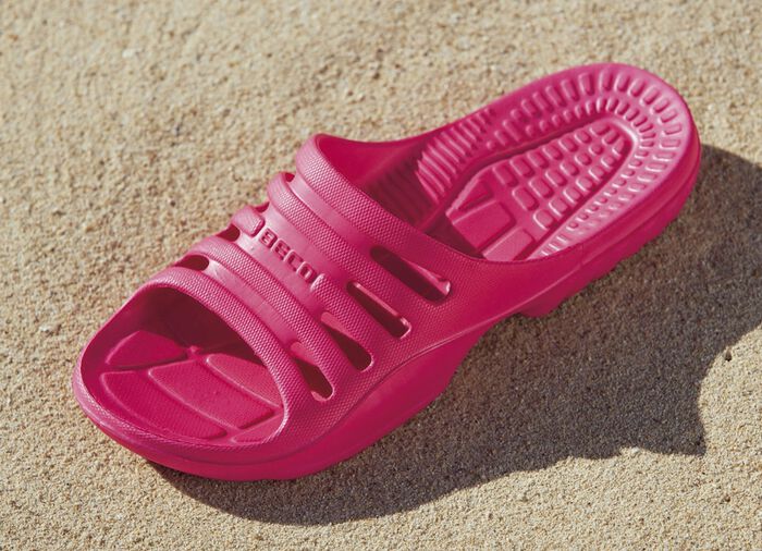 Badtofflor med massagefotbädd FUCHSIA