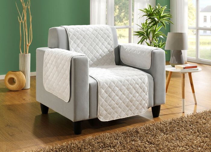 Soff- och f&aring;t&ouml;ljskydd med halkskydd BEIGE