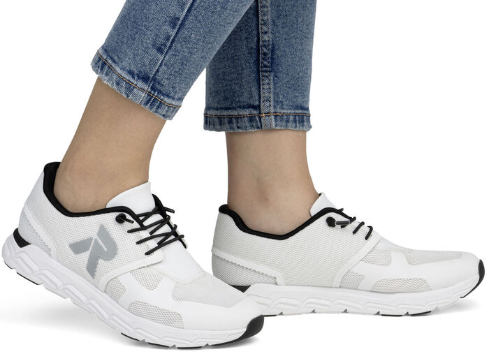 Rieker sneakers gjorda av delvis belagt meshmaterial WEISS