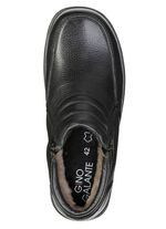 GINO GALANTE, fodrade herrst&ouml;vlar, vinterskor, med lammskinn SVART