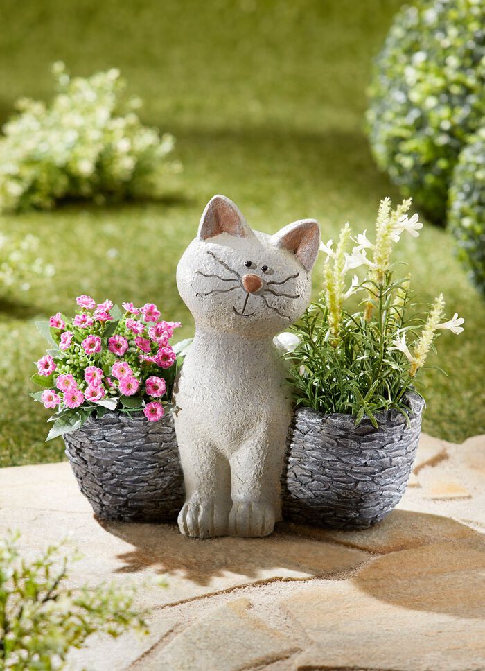 Kattv&auml;xtkruka i polyresin 