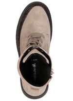 Waldl&auml;ufer, bekv&auml;ma damst&ouml;vlar, vinterskor, bredd H, med uttagbar fotb&auml;dd TAUPE