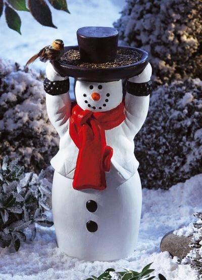 Fågelmat snögubbe 