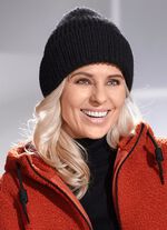 Trendig damhatt med uppvik SVART