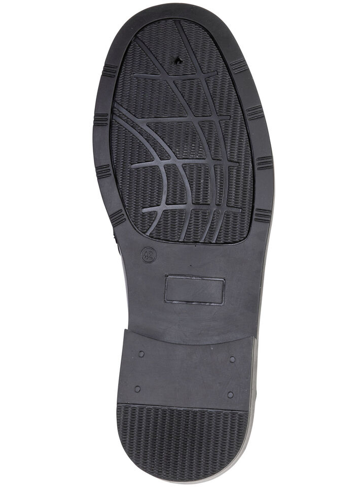 GINO GALANTE, snygga herrtofflor med resårband SVART