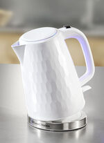 Russell Hobbs frukostserie Honeycomb i högglansig plast VIT