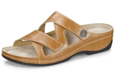 ELENA EDEN, bekv&auml;ma damslippers, vidd G, med kardborreband 