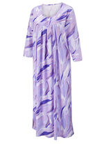 Ankellång nattlinne av ren bomull 