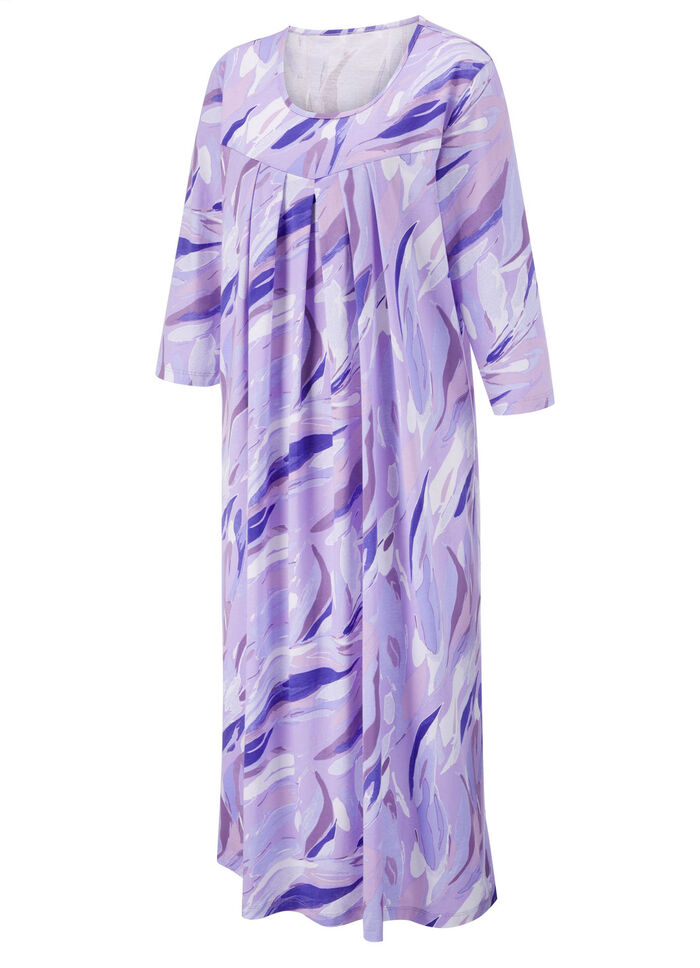 Ankellång nattlinne av ren bomull 