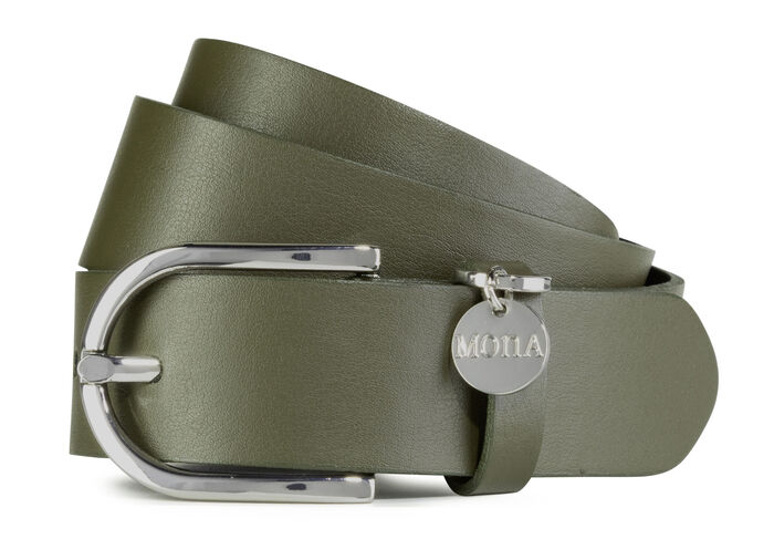 Läderbälte KHAKI